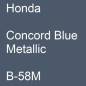 Preview: Honda, Concord Blue Metallic, B-58M.